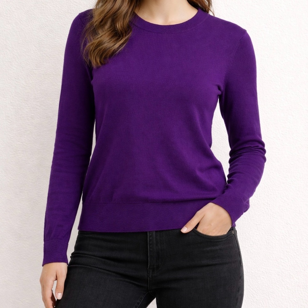 Ralph Lauren Vibrant Purple Knit Top